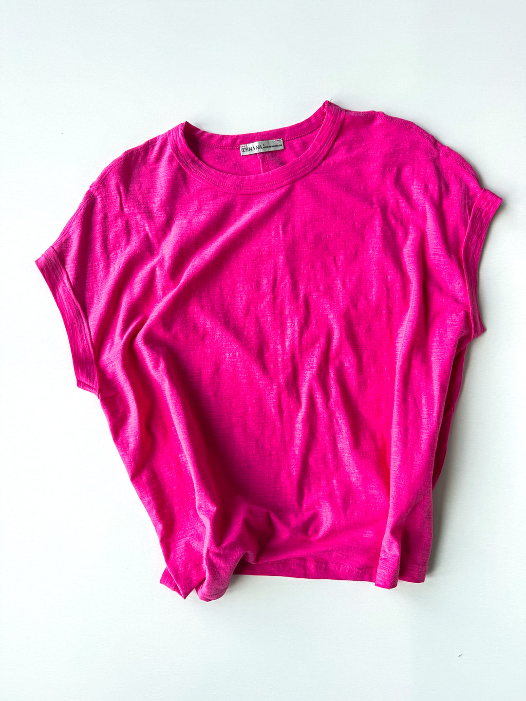 Simple Days Cotton Slub Round Neck