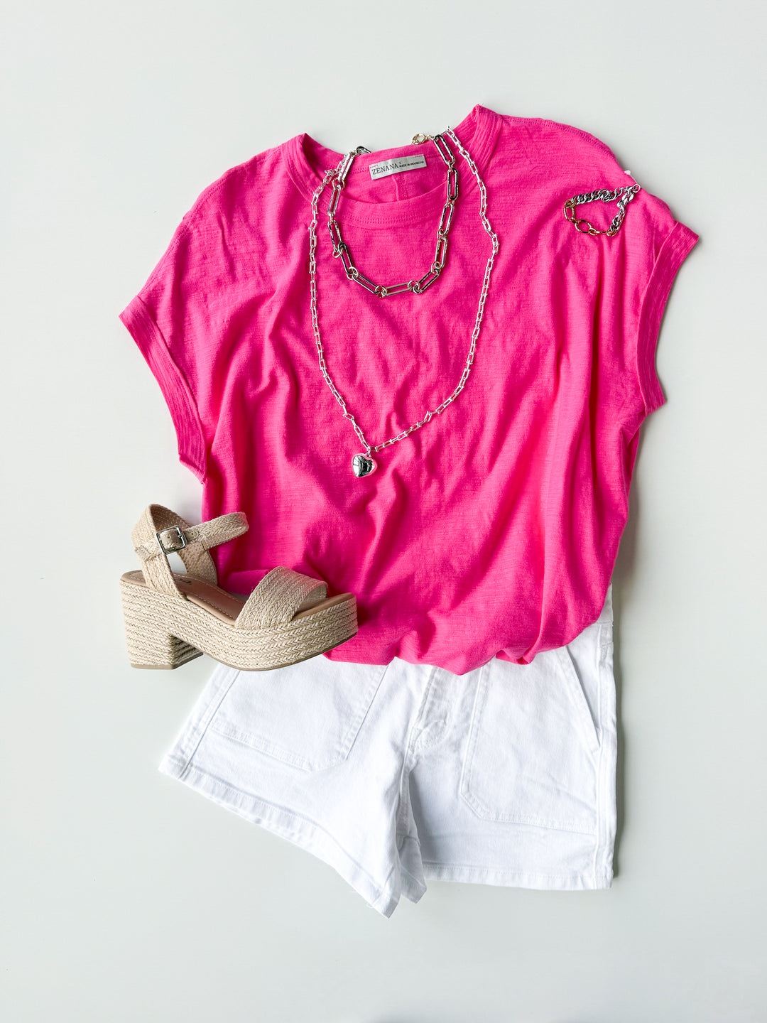Simple Days Cotton Slub Round Neck