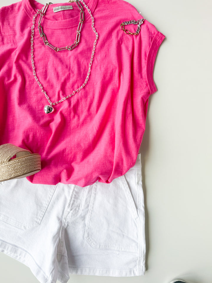 Simple Days Cotton Slub Round Neck