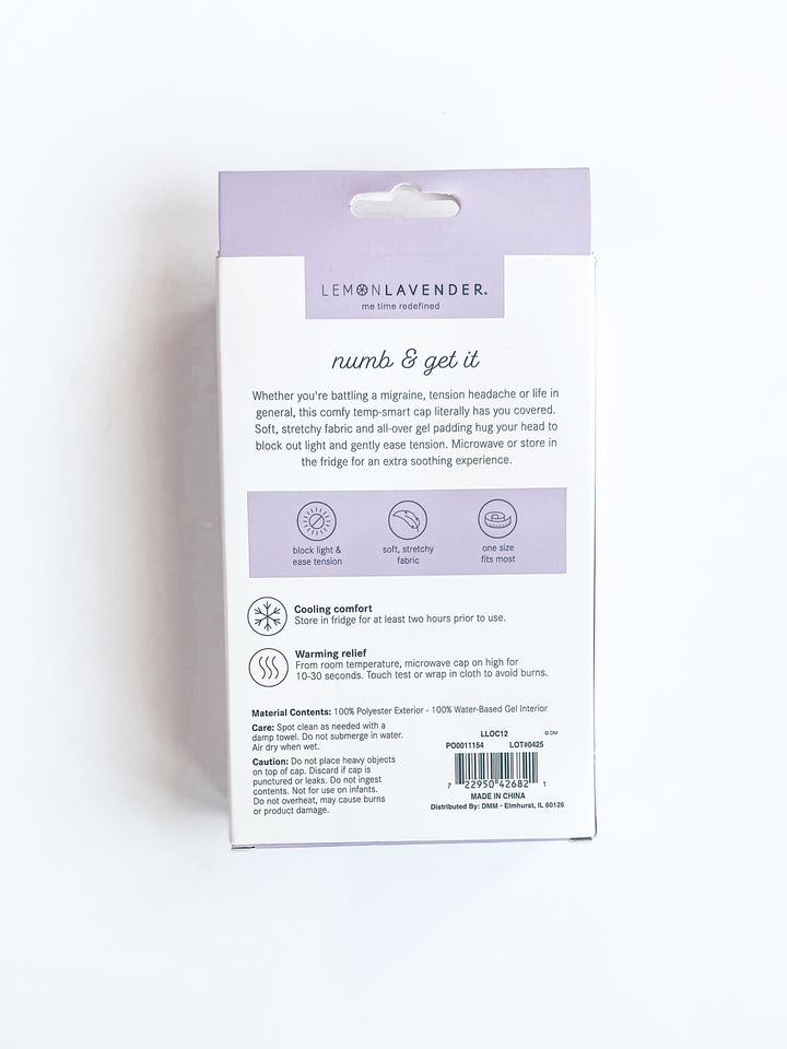 Lemon Lavender Temp-Smart Migraine Cap