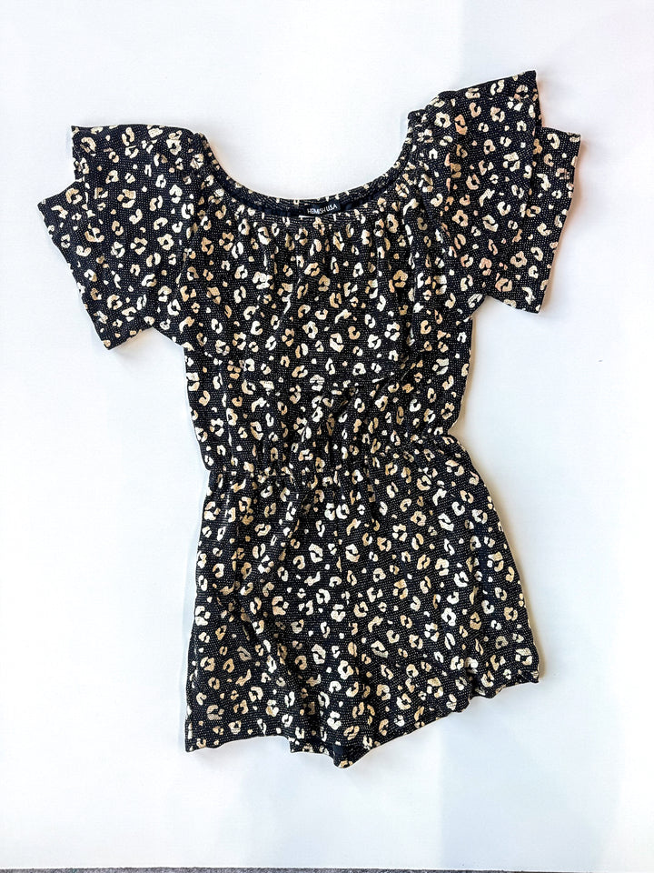 Wild Card Leopard Romper