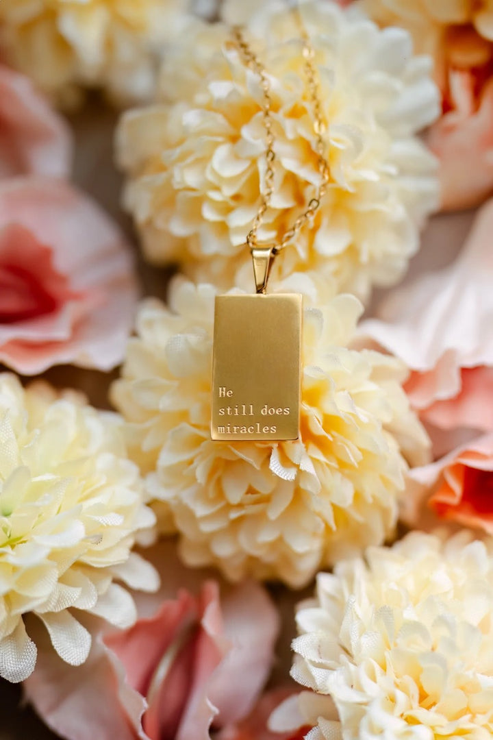 Jenessa Wait "He Still Does Miracles" Necklace