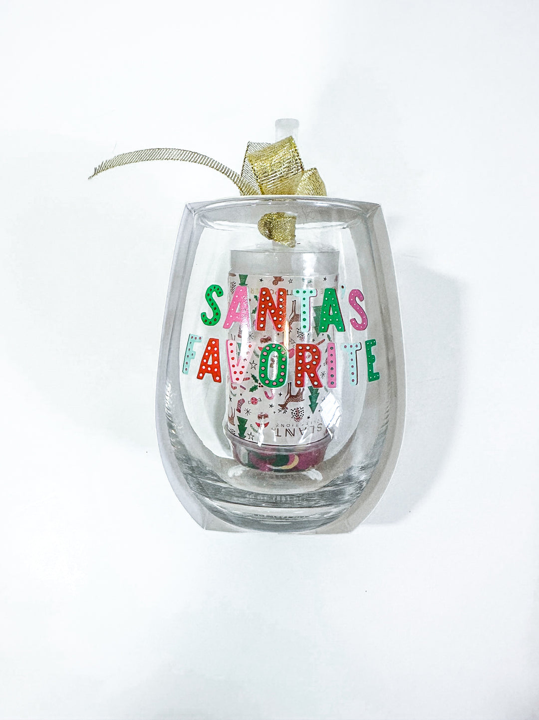 Holiday Wine Glass & Popper Set