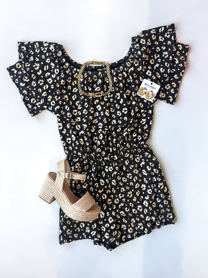 Wild Card Leopard Romper