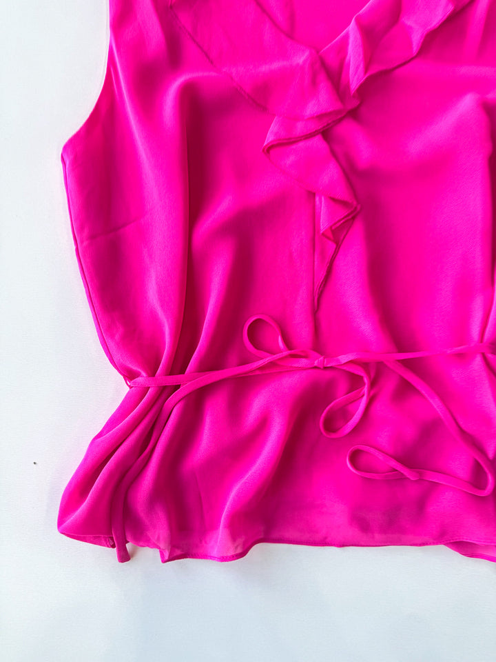 The Refined Ruffle Tie Blouse
