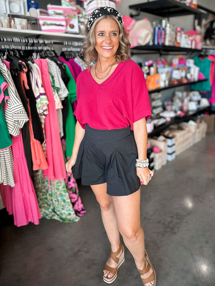 Brooke Black Short with Tie