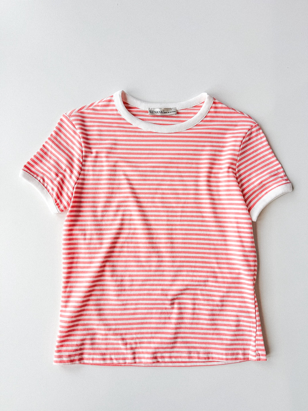 Simply Striped Crop Tee