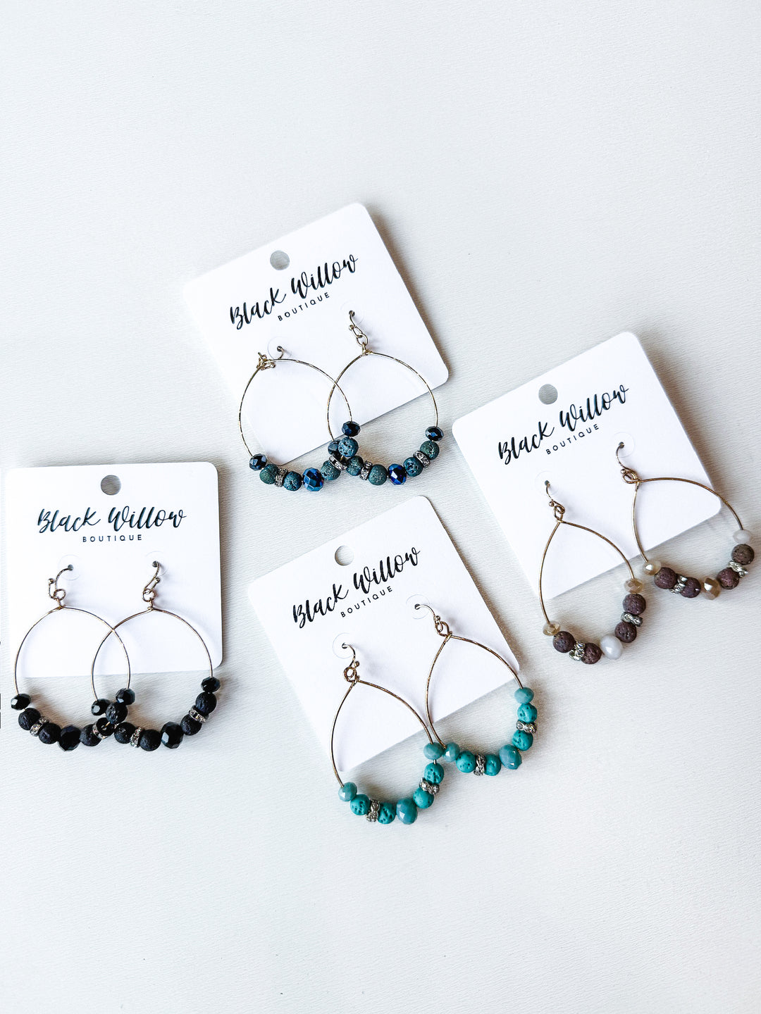 Easy To Impress Stone Circle Earring