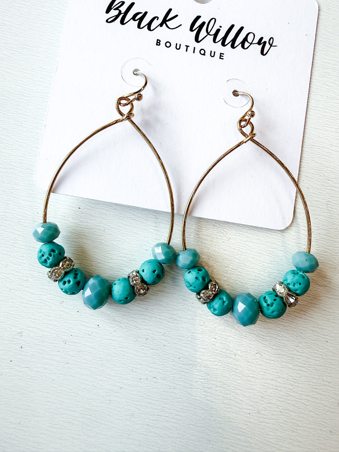 Easy To Impress Stone Circle Earring