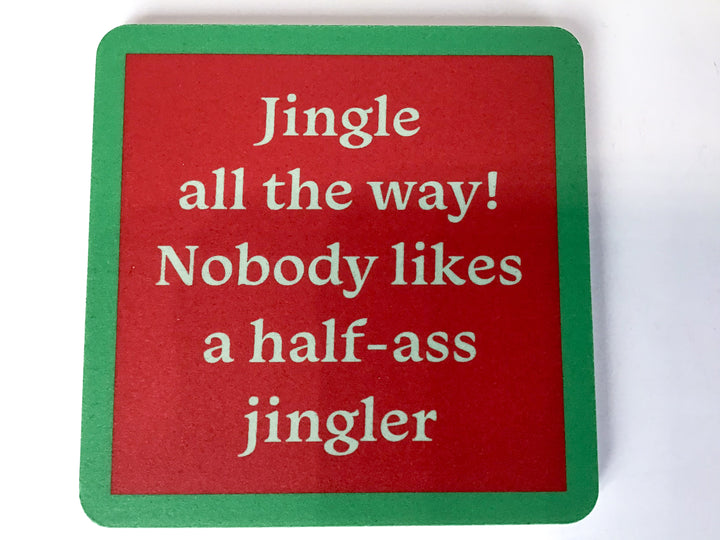 Holiday Drinks on Me Coaster
