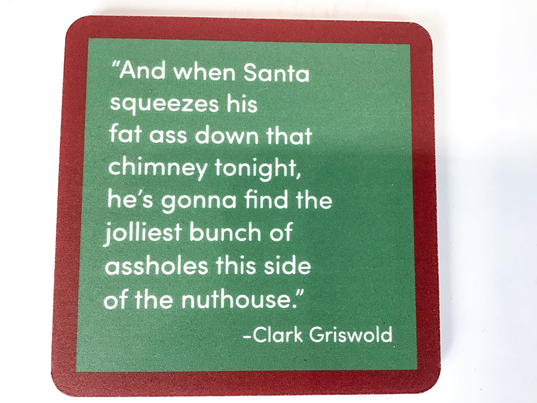 Holiday Drinks on Me Coaster