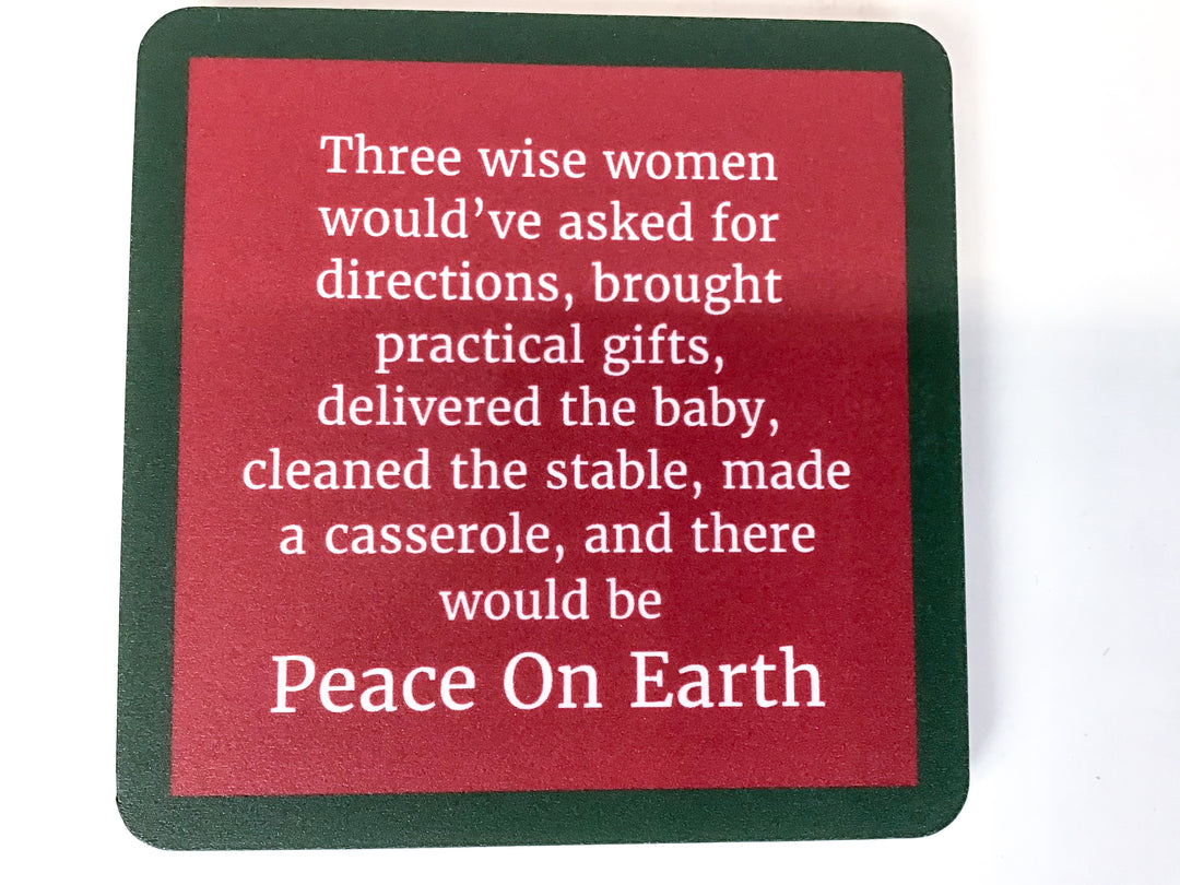 Holiday Drinks on Me Coaster