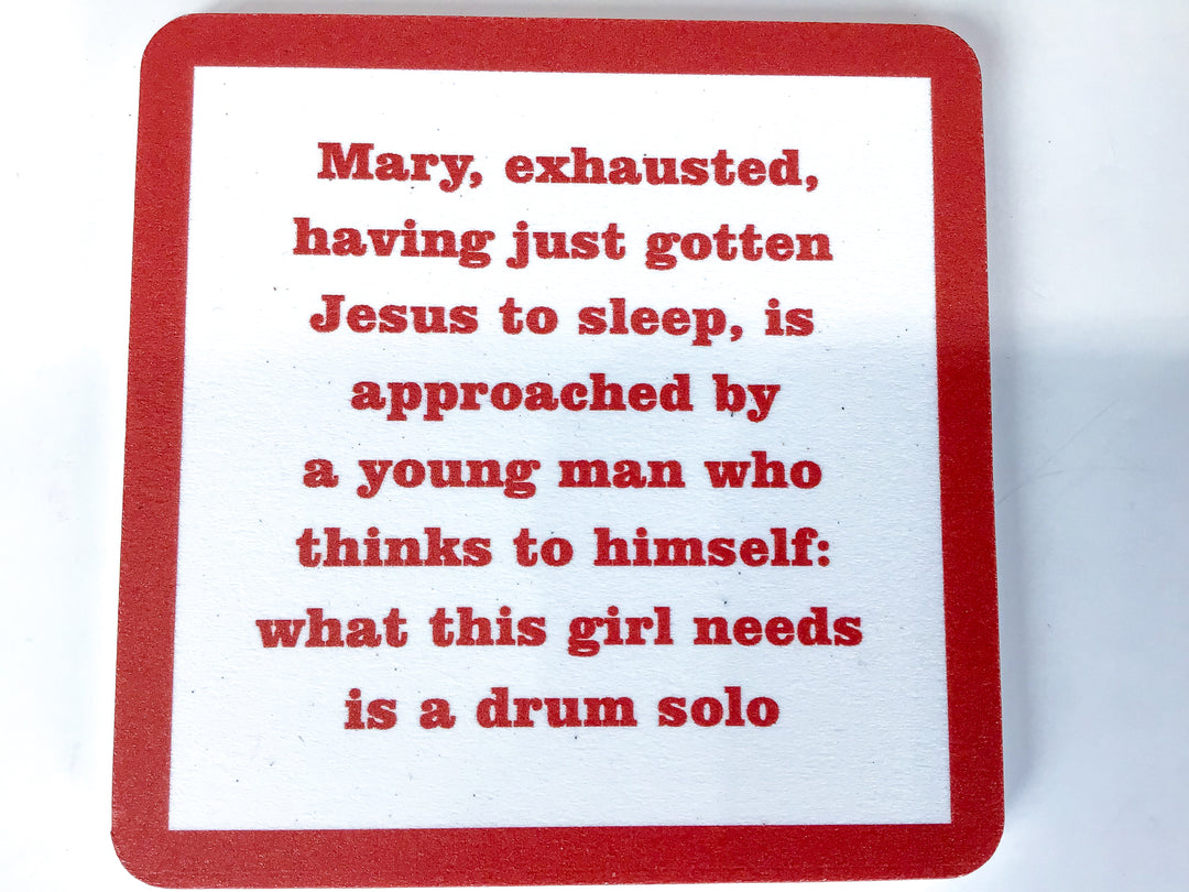 Holiday Drinks on Me Coaster