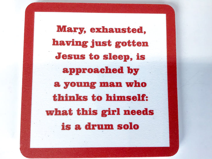 Holiday Drinks on Me Coaster