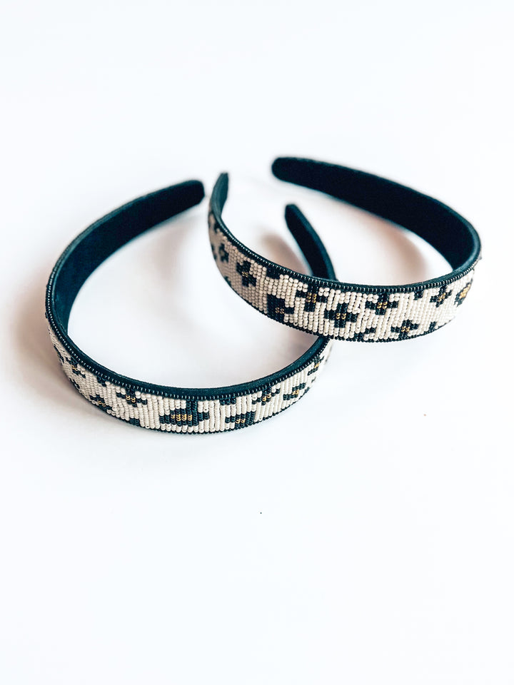 Stevie Cheetah Beaded Headband