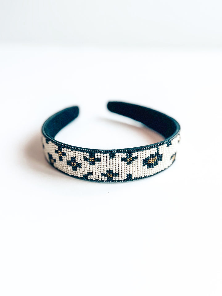 Stevie Cheetah Beaded Headband