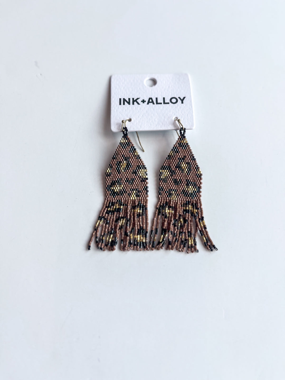 Delilah Cheetah Fringe Earring