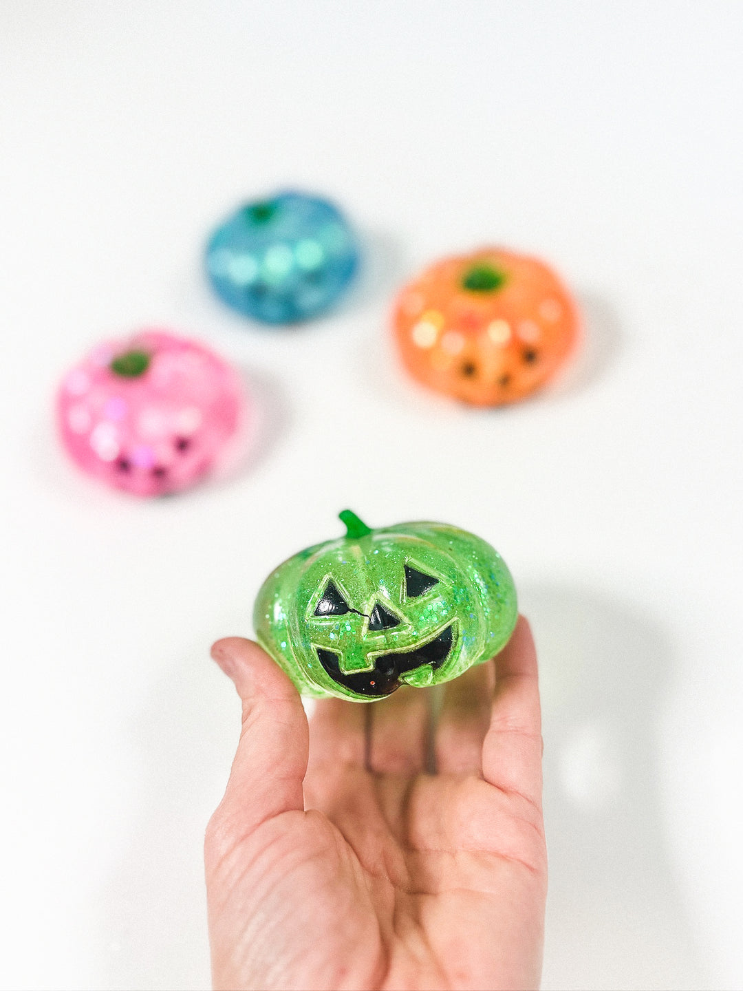 Glitter Jack O Lantern Squishy