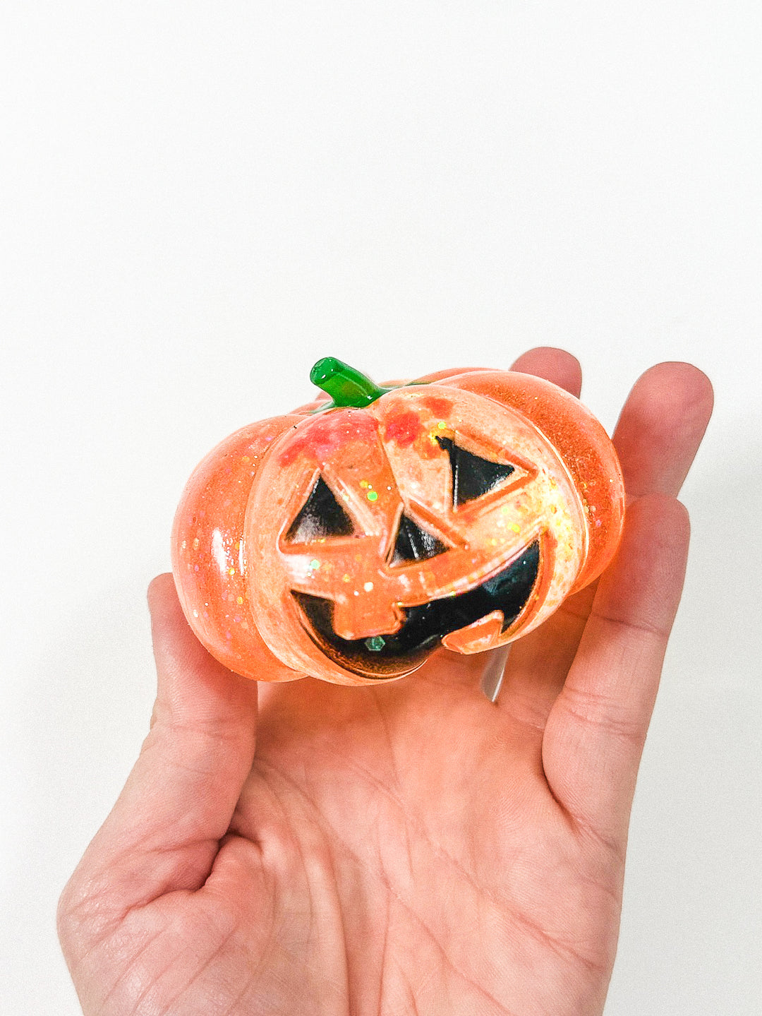 Glitter Jack O Lantern Squishy