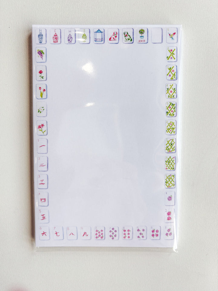 Mahjong Tile Border Notepad