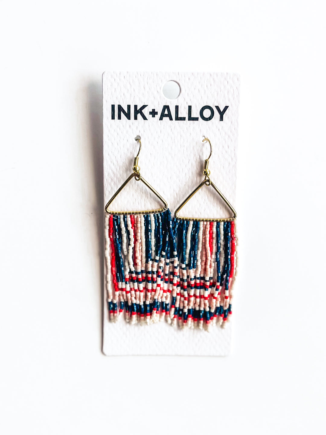 Paige Ascending Blocks Beaded Earring