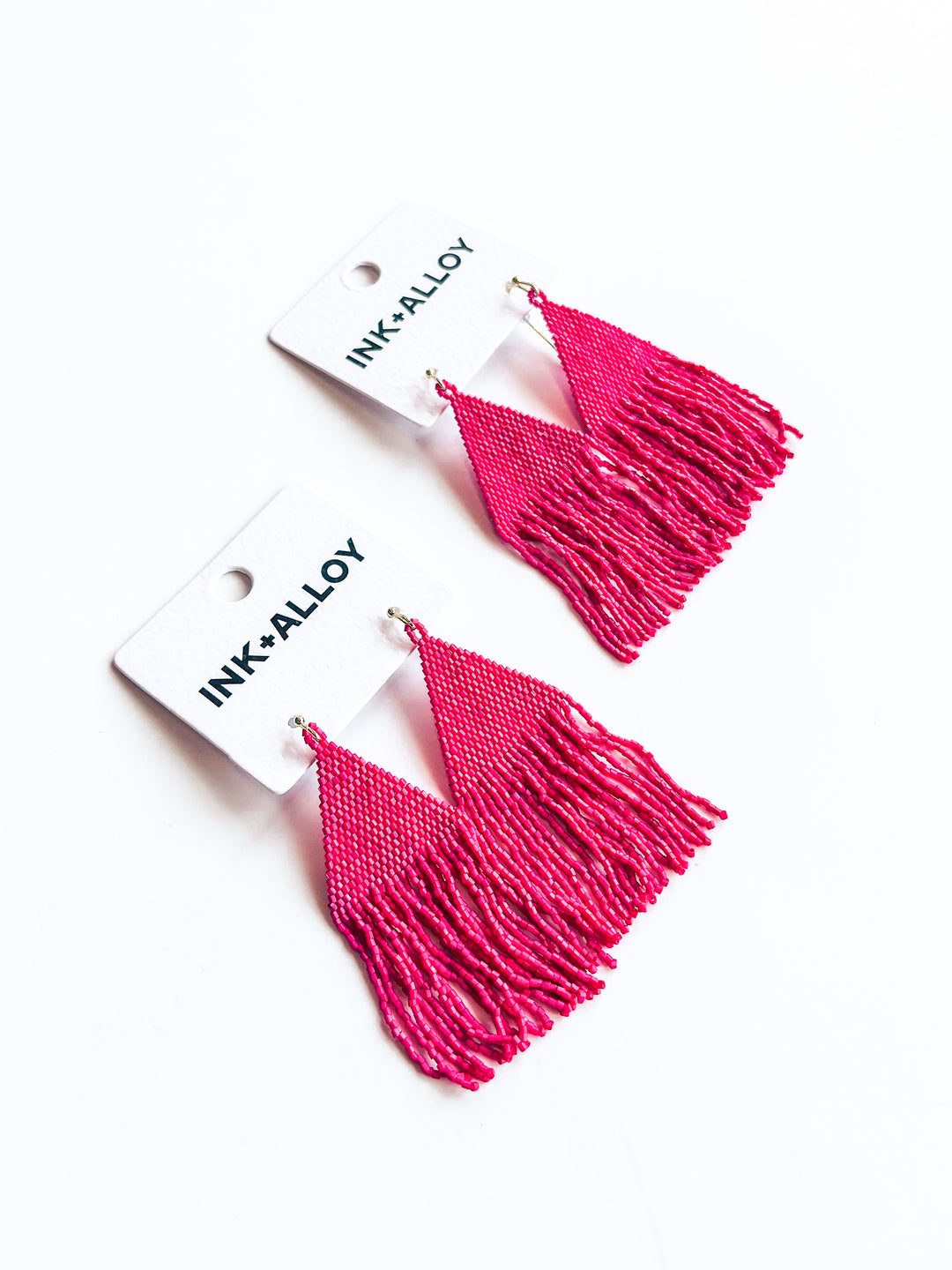 Lexie Solid Beaded Fringe Earring
