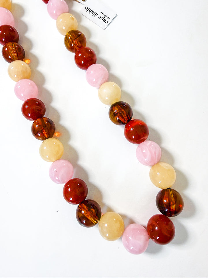 Meet the Rose Beaded Necklace