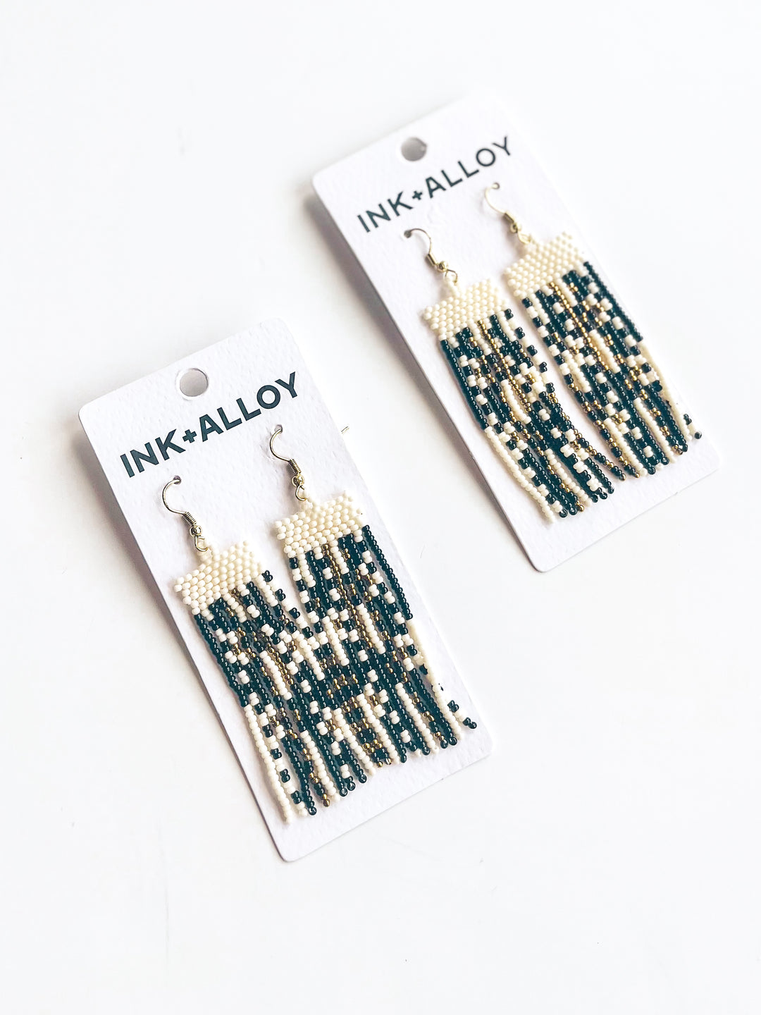 Adaline Horizontal Stripe Beaded Earring