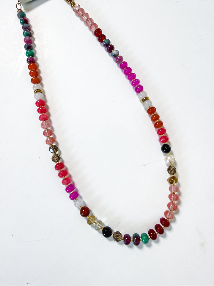 Handmade Natural Stone Beaded Necklace