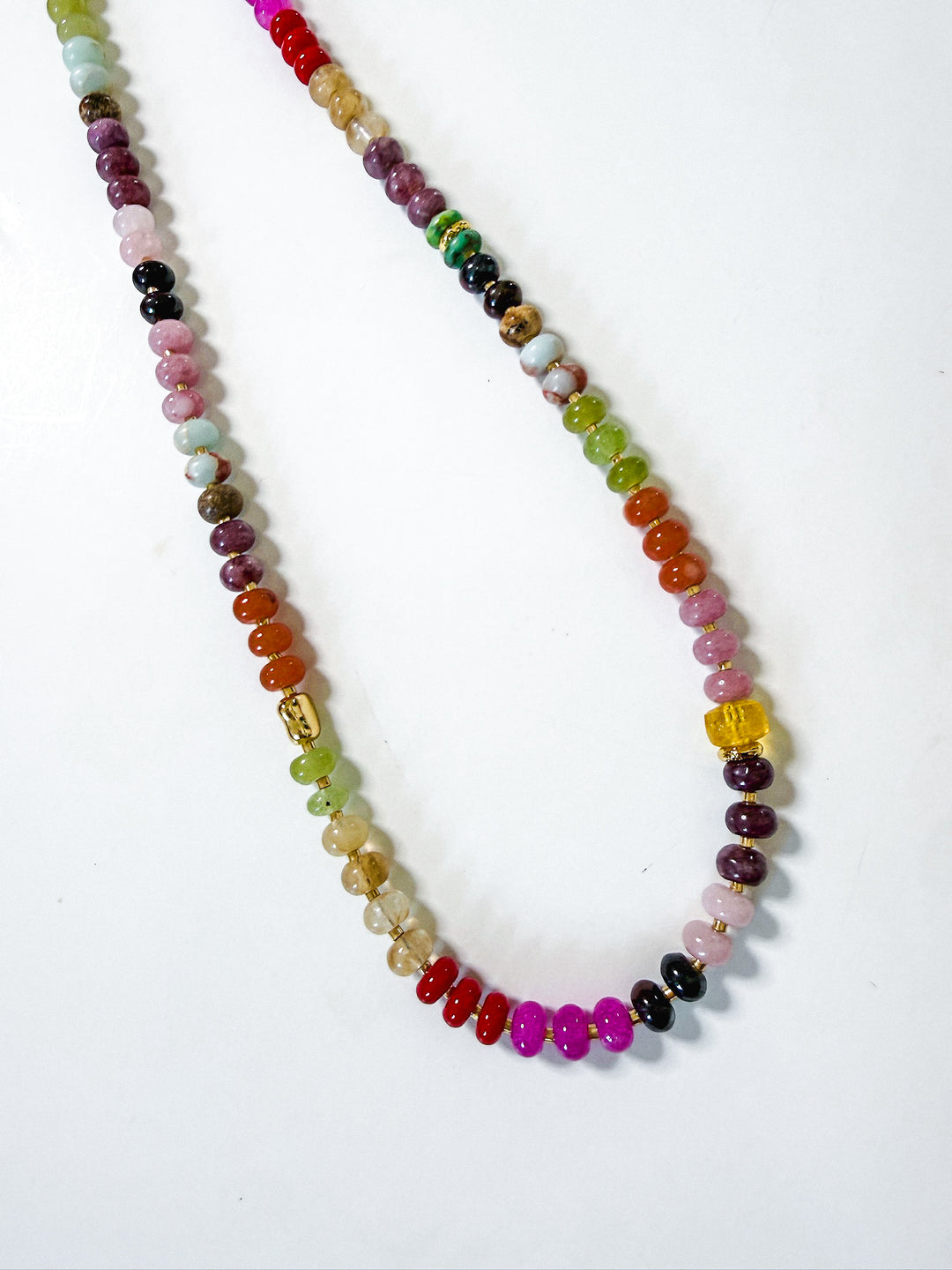 Handmade Natural Stone Beaded Necklace
