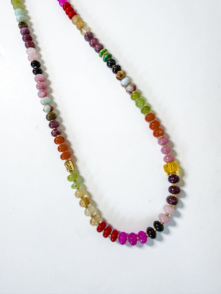 Handmade Natural Stone Beaded Necklace