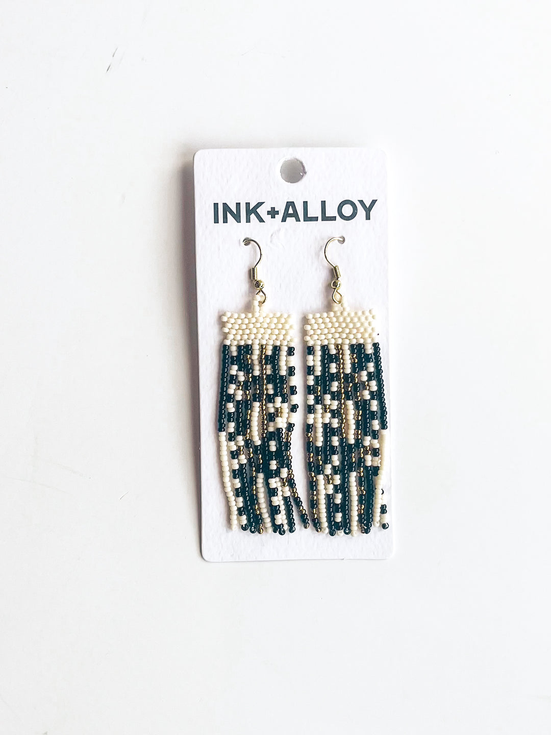 Adaline Horizontal Stripe Beaded Earring