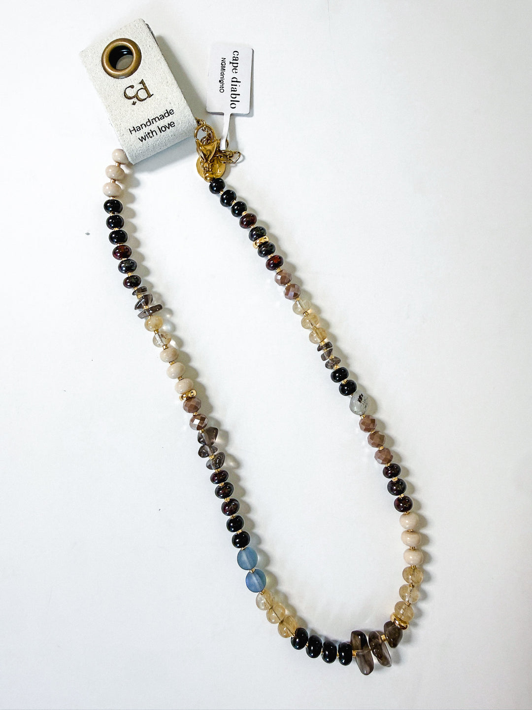 Handmade Natural Stone Beaded Necklace