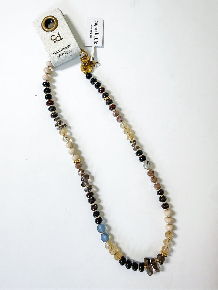 Handmade Natural Stone Beaded Necklace