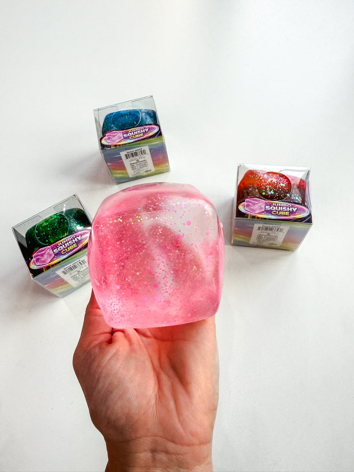 FunDoh Jumbo Glitter Squish Cube