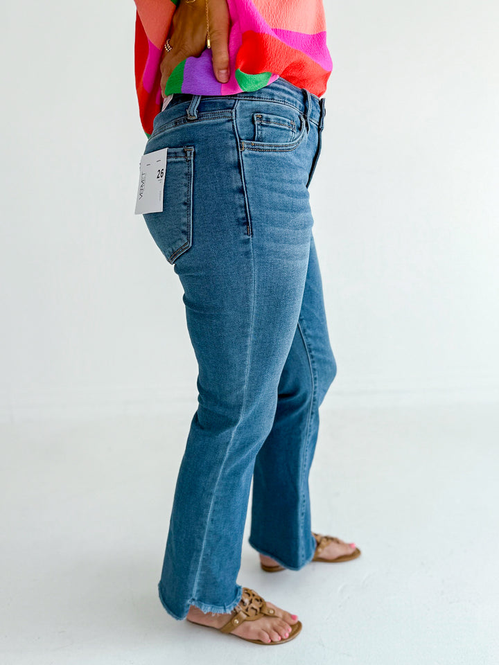 Vervet Mid Rise Super Soft Crop Flare