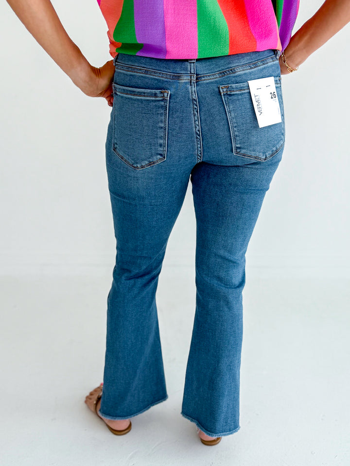 Vervet Mid Rise Super Soft Crop Flare