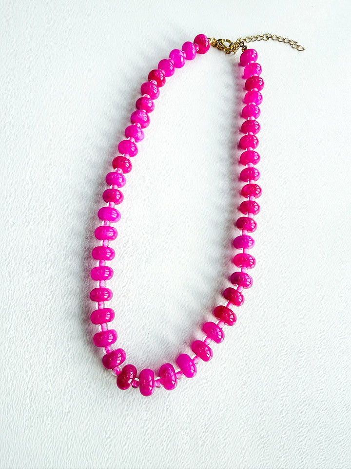 Monarch Bloom Bead Necklace 