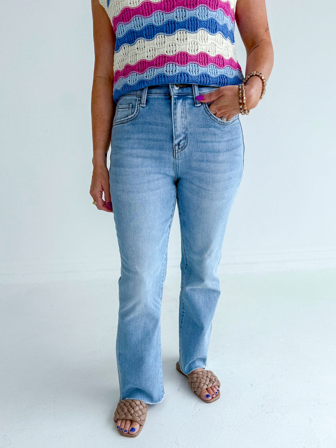Vervet High Rise Crop Flare