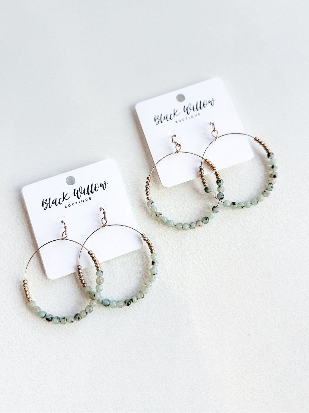 Seeing Circles Stone Bead Earring
