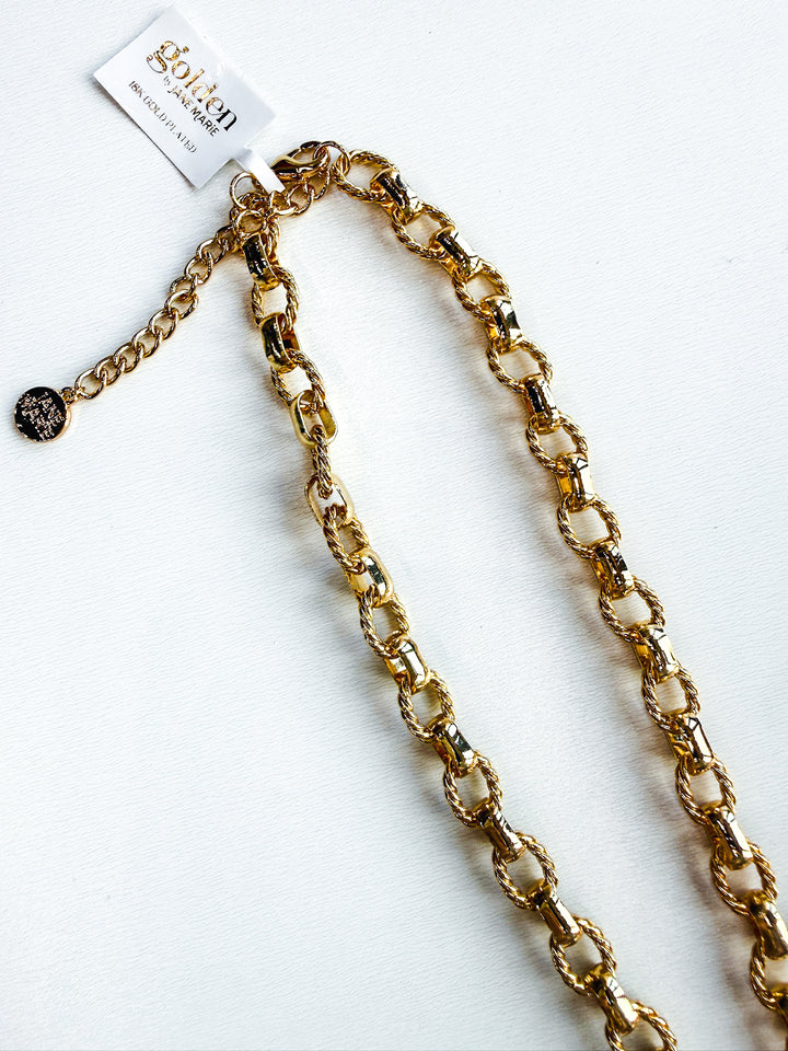 18K Gold Plated Chain Necklace with Tortoise Heart