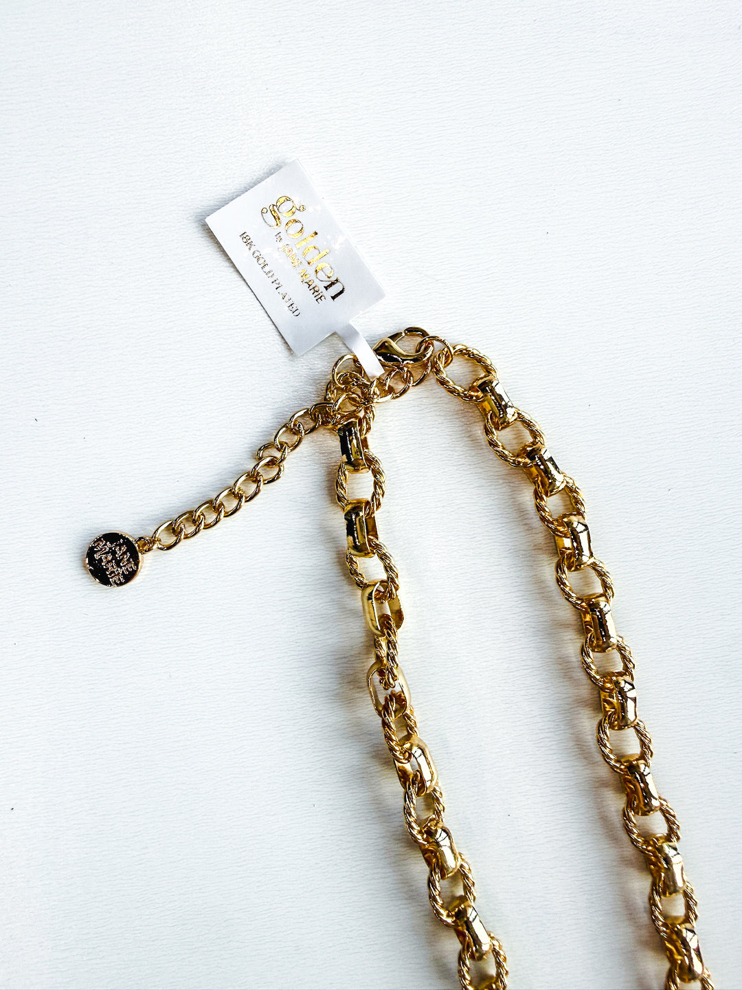 18K Gold Plated Chain Necklace with Tortoise Heart