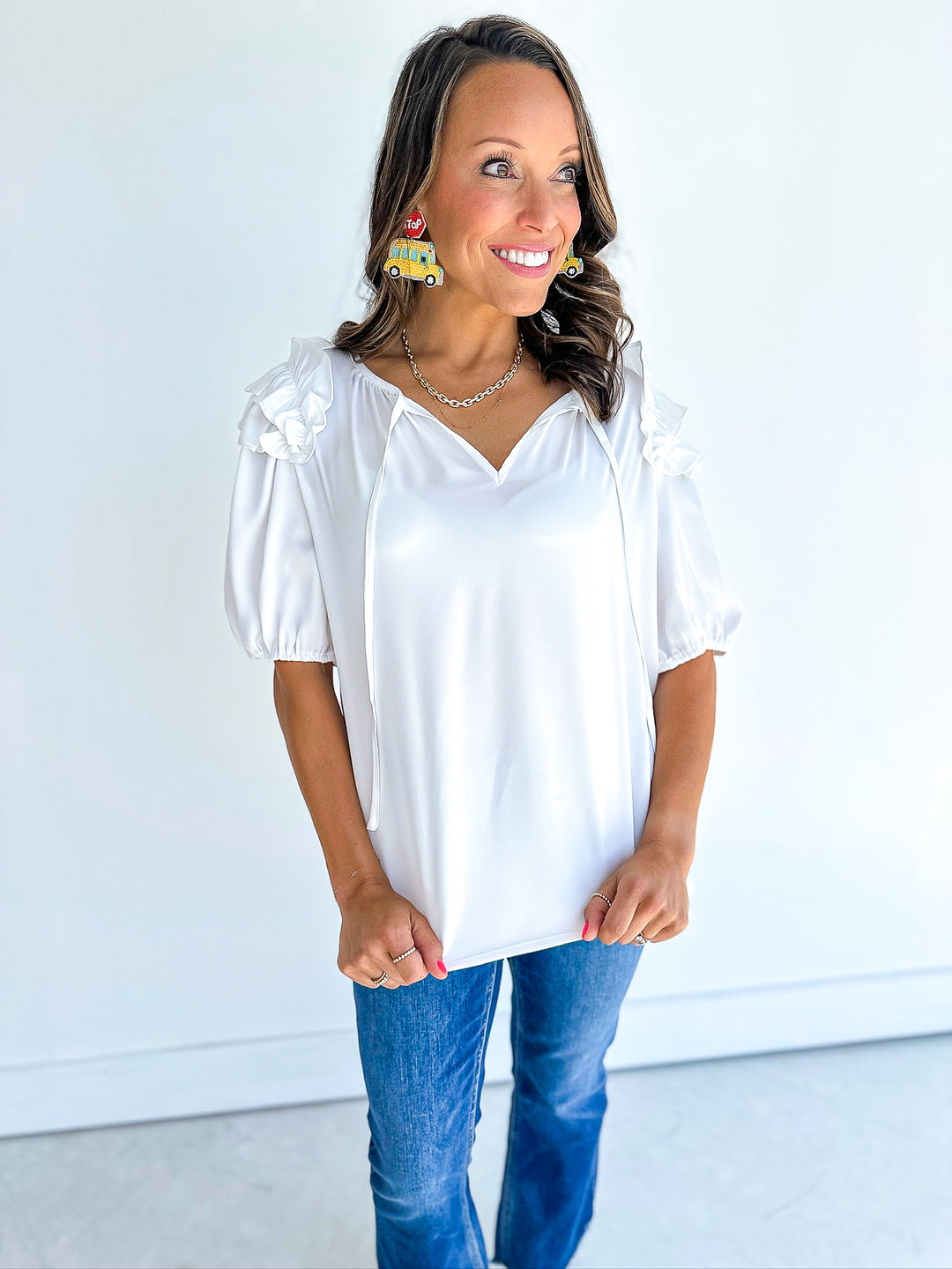 Pippa Ruffle SS Blouse