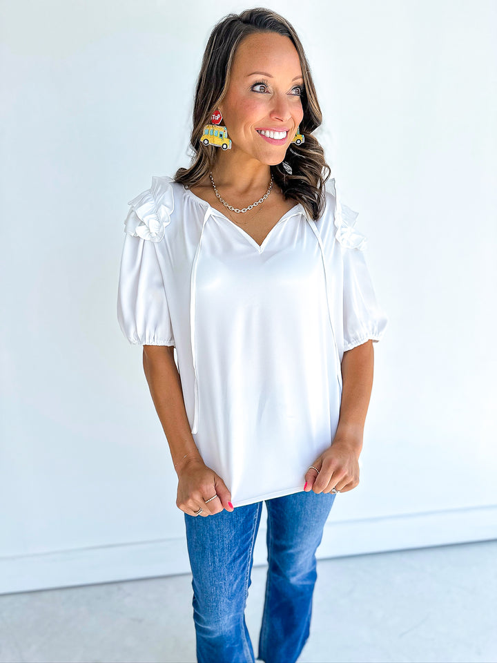 Pippa Ruffle SS Blouse
