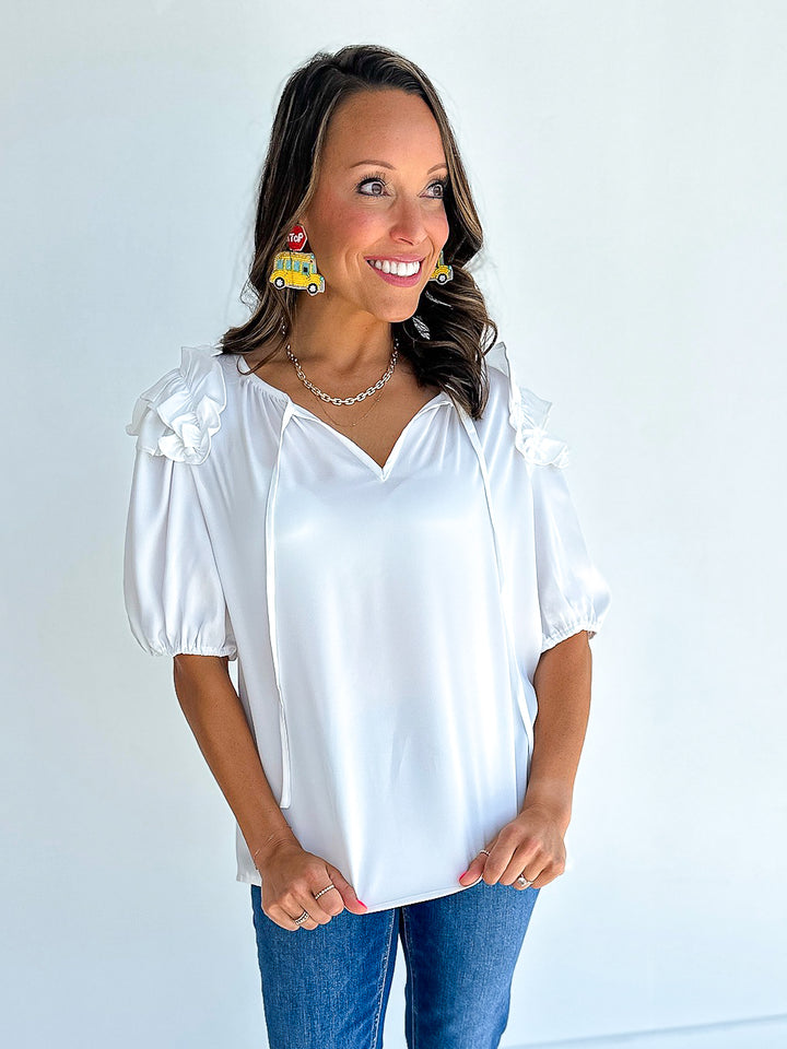 Pippa Ruffle SS Blouse