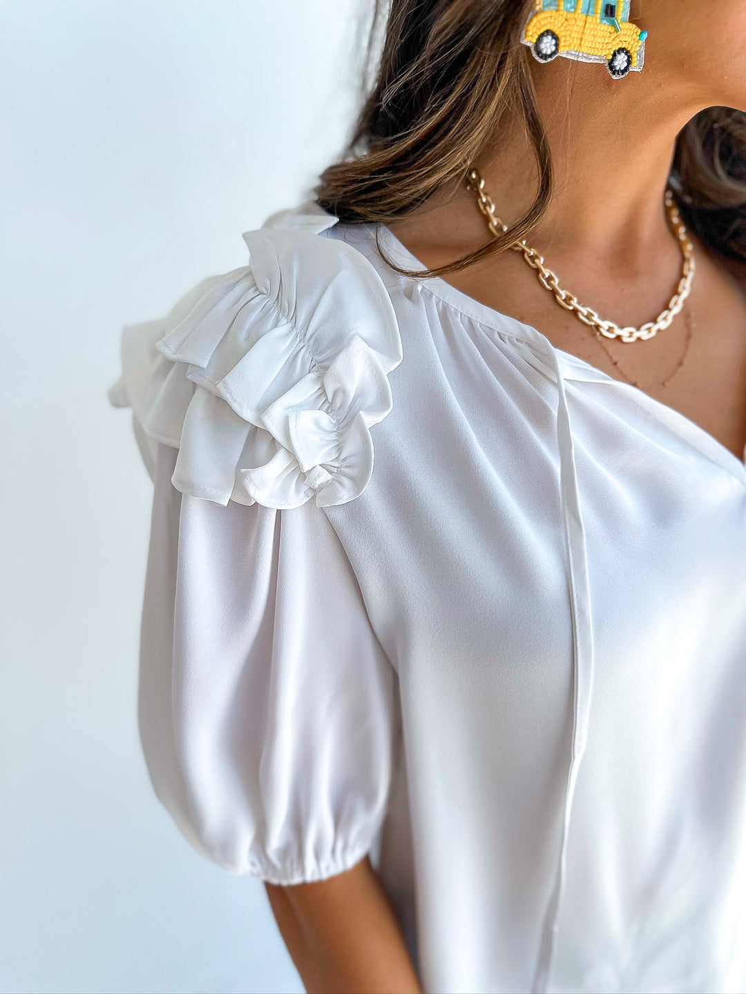 Pippa Ruffle SS Blouse