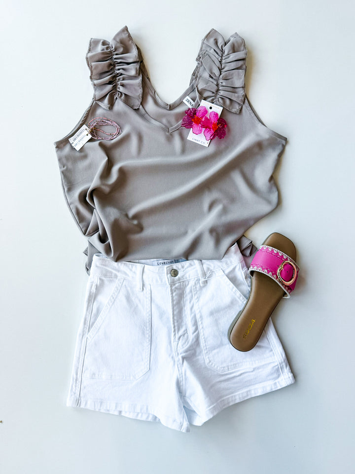Ruffle & Ridge Top