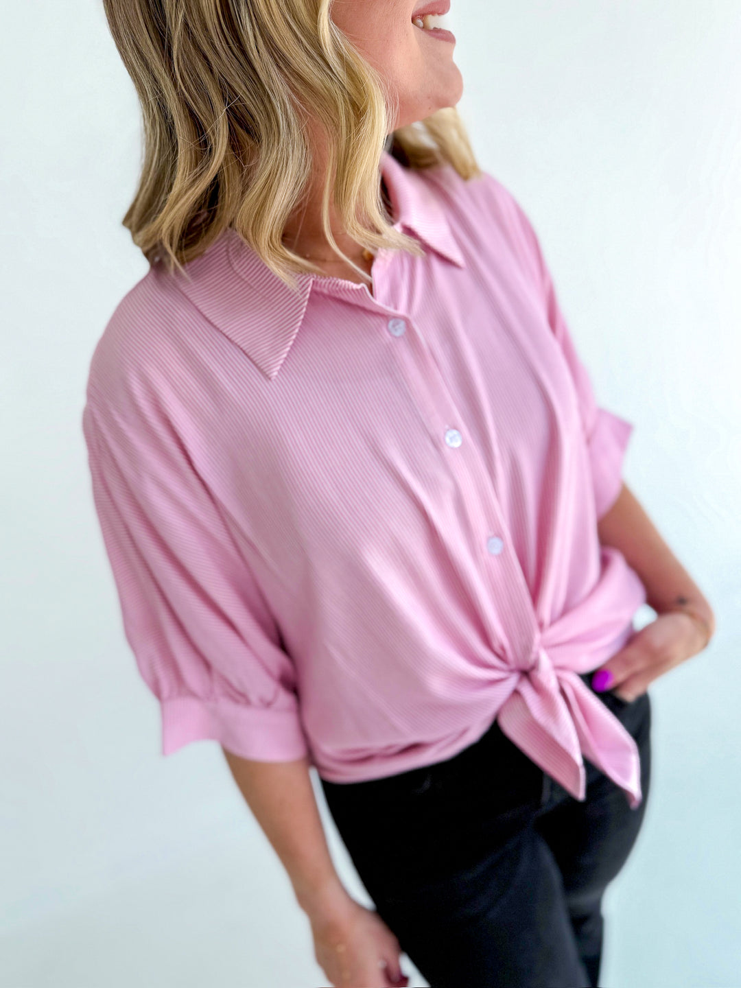Patty Pinstripe Button Up