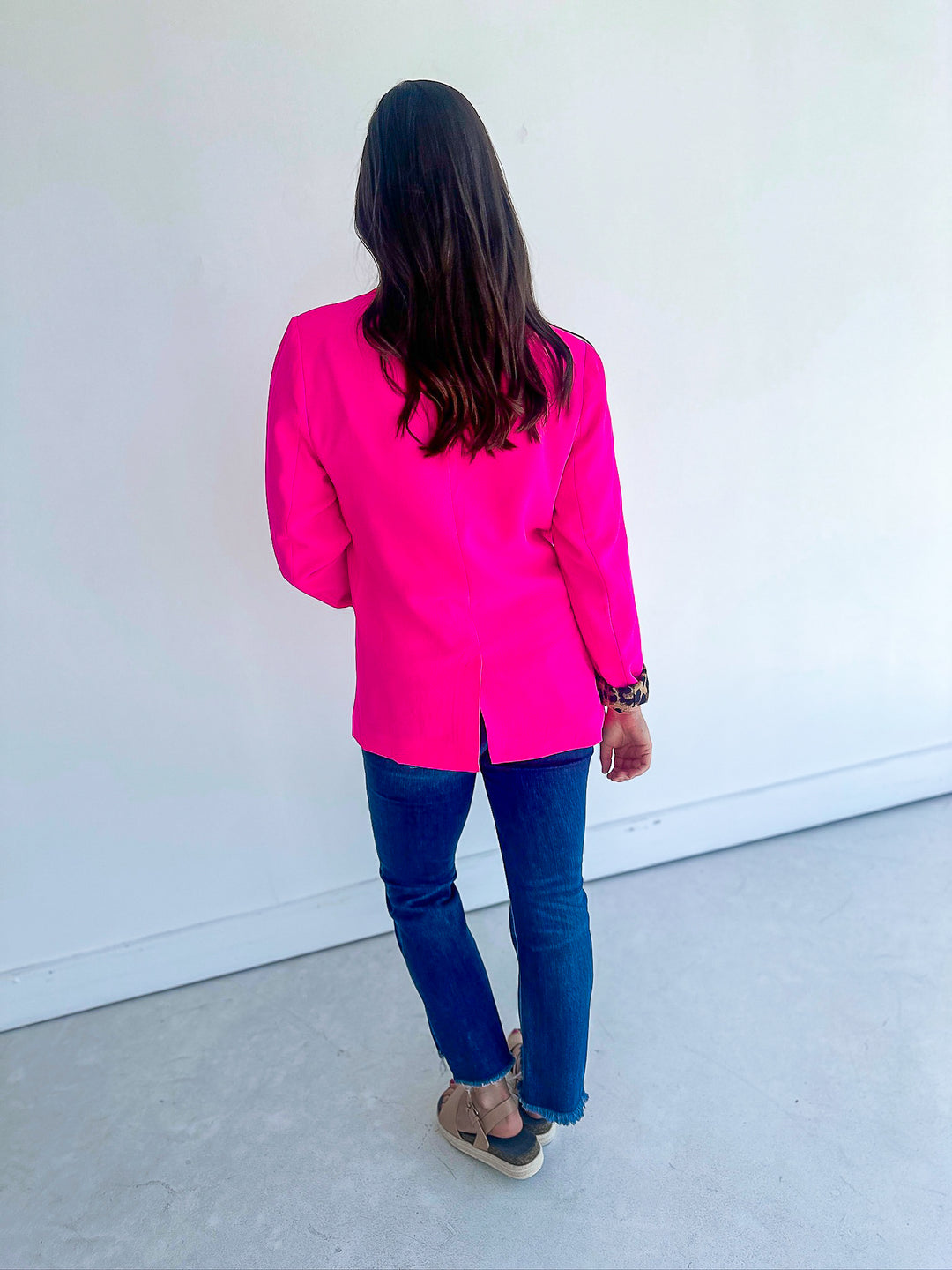 Hot Pink & Cheetah Blazer