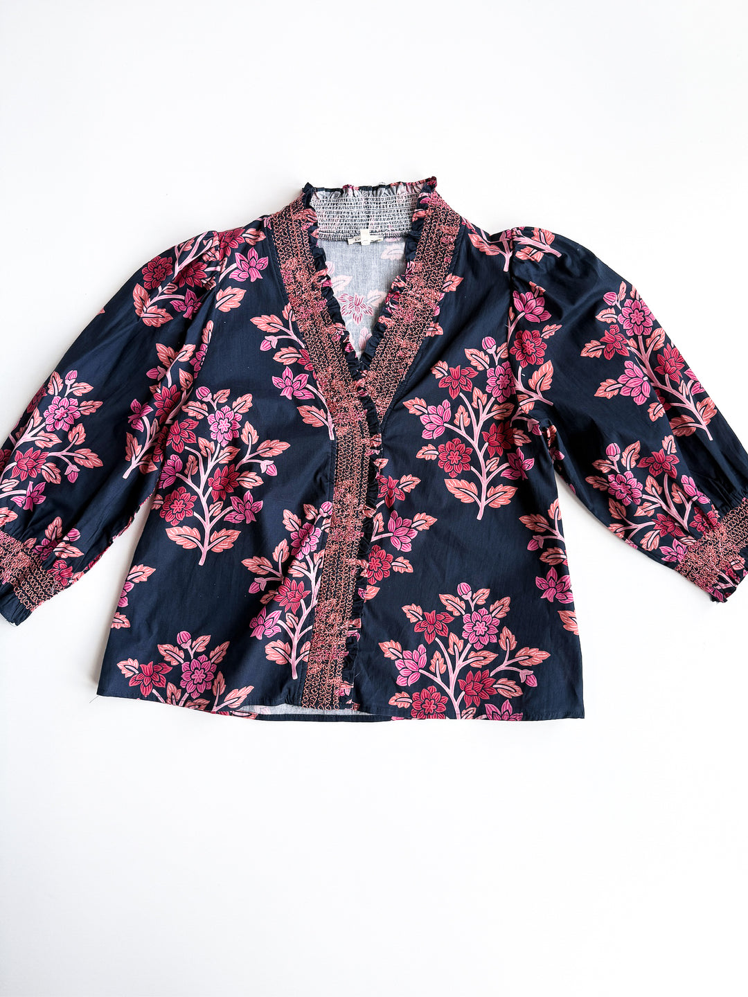 Orchard Floral Front Pleat Blouse